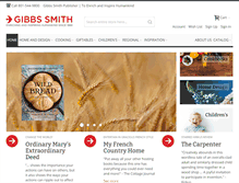 Tablet Screenshot of gibbs-smith.com